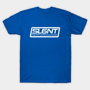 Slant 6 Performance (White + Blue) T-Shirt